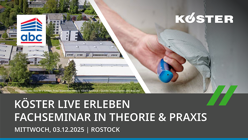 Fachseminar Koester Bauchemie AG am 03.12.2025