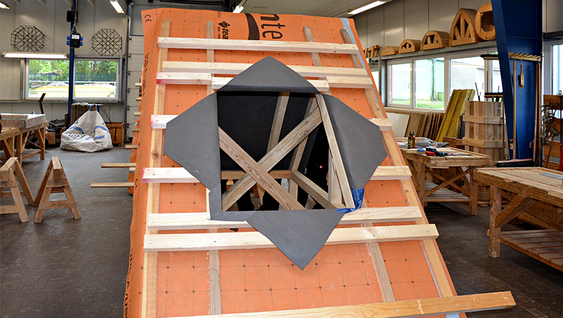 Bild 02 | Fachgerechter Einbau von VELUX-Dachfenstern abc Bau M-V GmbH Fachgerechter Einbau von VELUX-Dachfenstern – Fenster-Ausschnitt