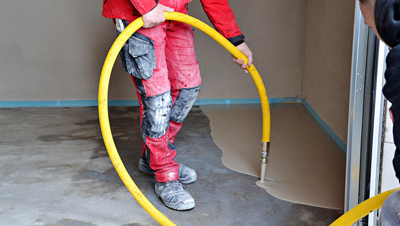 Bodenausgleich mit der INOTEC GmbH und Sievert Bau­stoffe SE & Co. KG