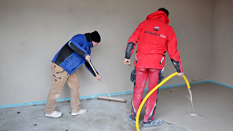 Bodenausgleich mit der INOTEC GmbH und Sievert Bau­stoffe SE & Co. KG