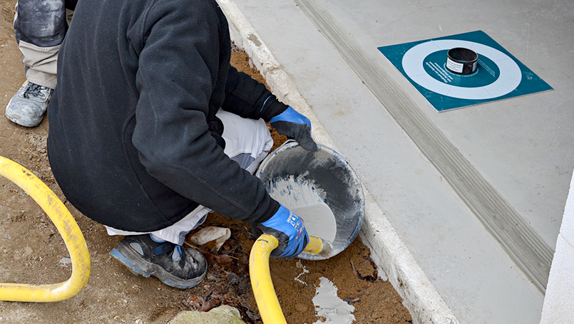 Bodenausgleich mit der INOTEC GmbH und Sievert Bau­stoffe SE & Co. KG