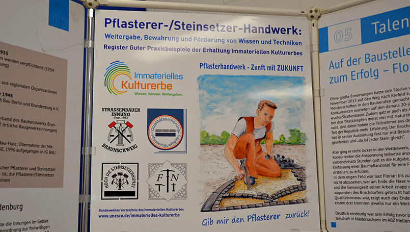 Wanderausstellung „Pflasterhandwerk – Zunft mit Zukunft“