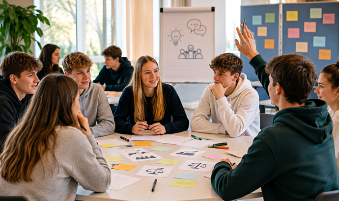 Politische Bildung in der Bauausbildung: Die abc Bau M-V GmbH organisierte einen Workshop zur Landtagswahl in Mecklenburg-Vorpommern und fördert die demokratische Teilhabe der Auszubildenden.