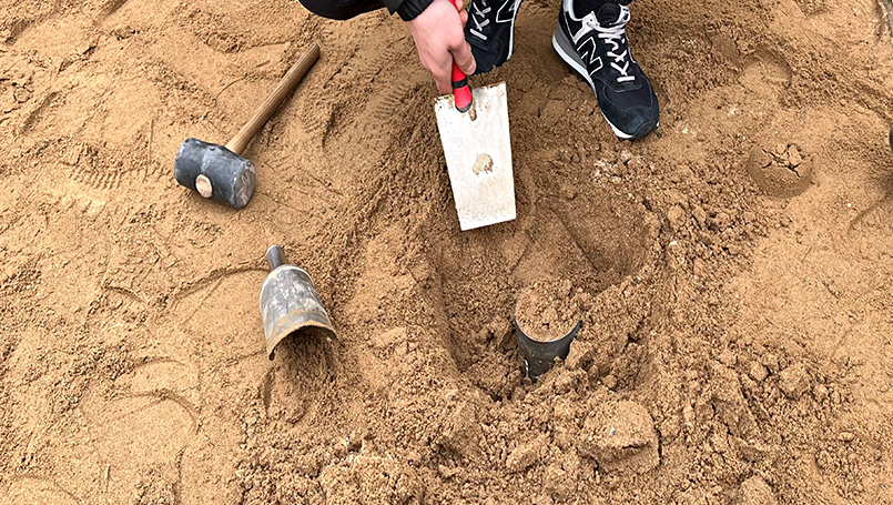 Bild 02 | Verdichtungsgrad-Bestimmung durch Zylinderentnahme abc Bau M-V GmbH Verdichtungsgrad-Bestimmung durch Zylinderentnahme