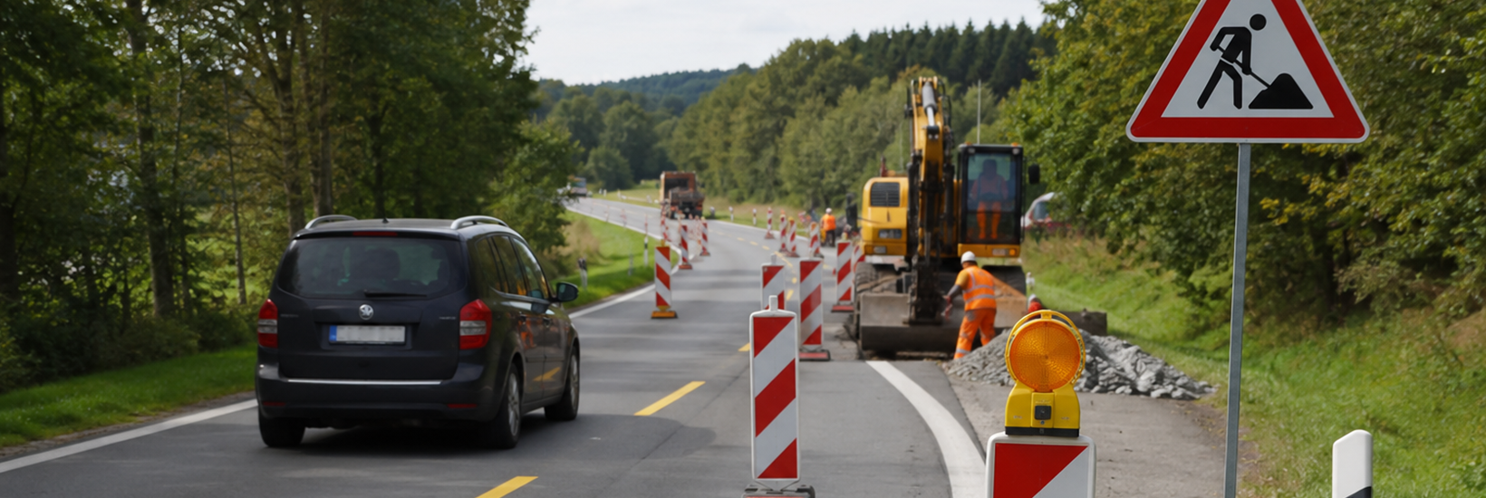 Verkehrssicherung von Arbeitsstätten an Straßen nach MVAS 99 (innerorts, Landstraßen)
