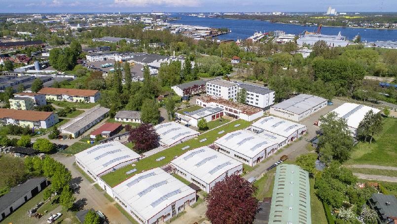 Luftbild abc Bau Rostock Foto: René Legrand Luftbild abc Bau Rostock