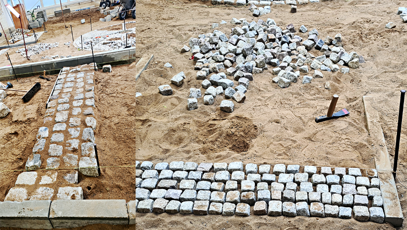 Ayaz und Aman haben sich als Straßenbauer ausprobiert Ayaz und Aman haben sich als Straßenbauer ausprobiert